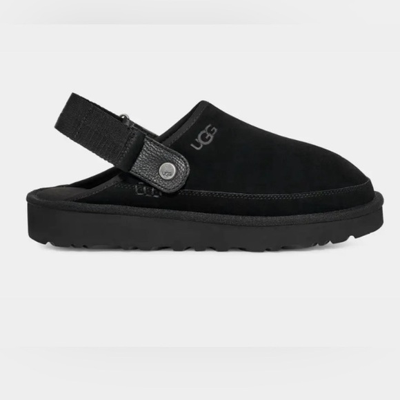 New In Box UGG Black Goldencoast Clog Size 8M Woman Size 9 - Picture 5 of 9